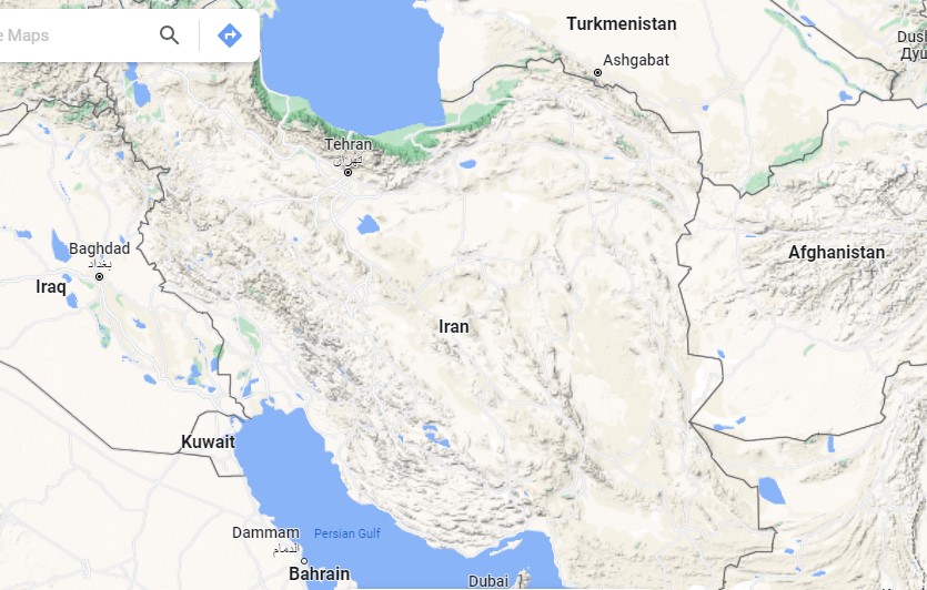 تصویر نقشه نشان دهنده بها و قیمت زمین در تهران و مناطق مختلف آن