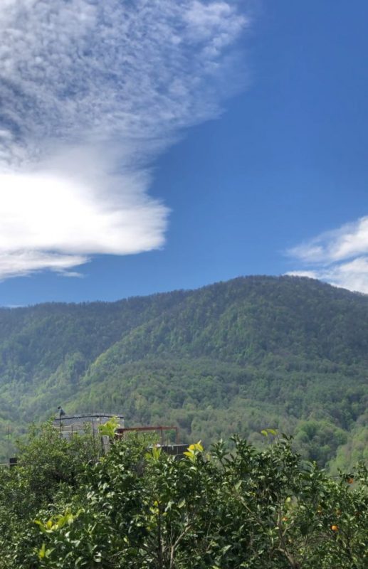 تصویر نمای کوهستان زیبا در روستای دینارسرا نشتارود